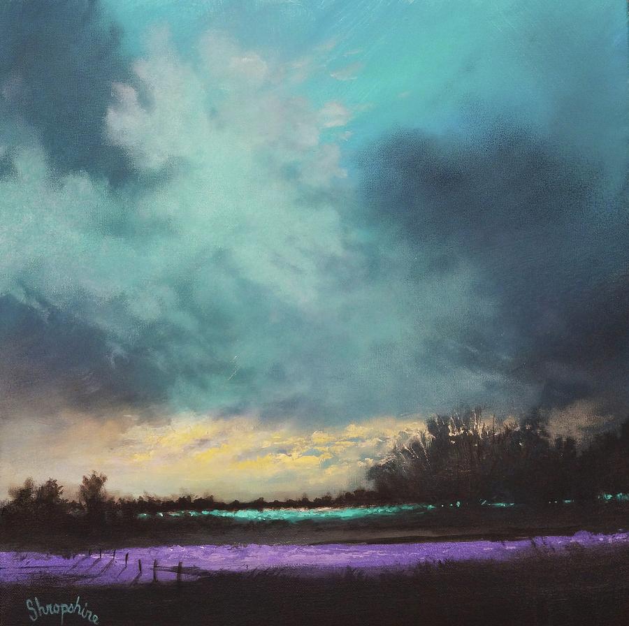 Lavender Fields Painting by Tom Shropshire