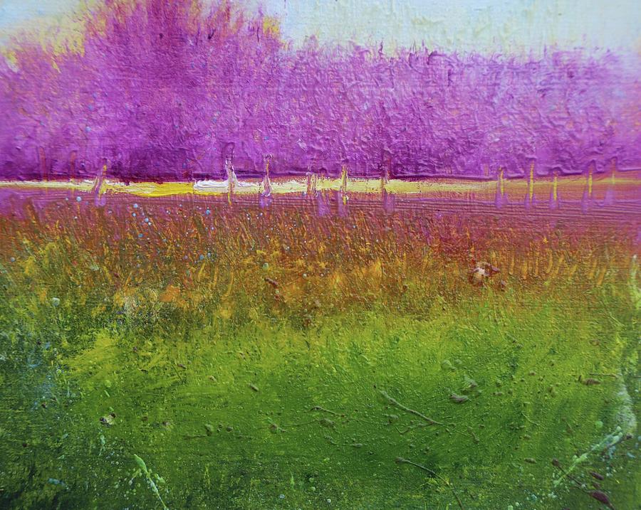 Lavender Garden Painting by Alicia Maury