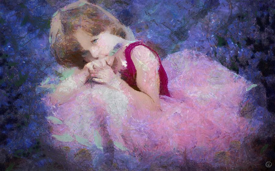 Lavender girl Digital Art by Gun Legler