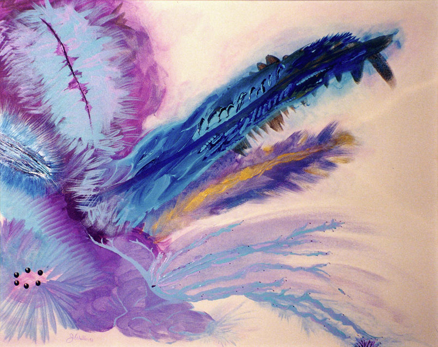 007 Lavender Painting by James D Waller