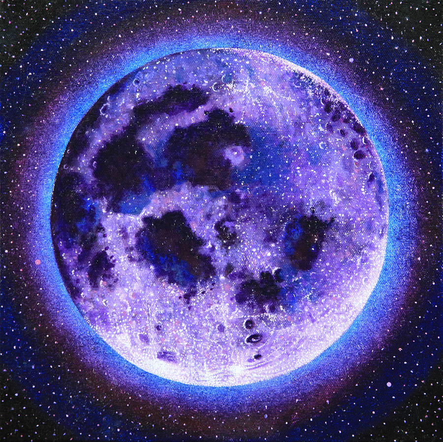Lavender Moon Painting by Shelley Irish