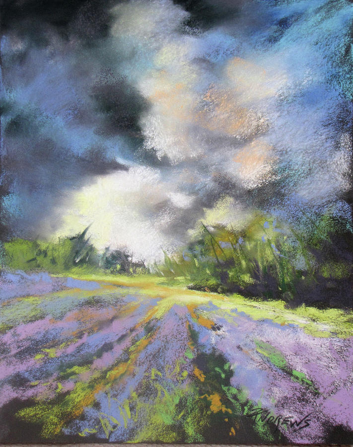 Lavender Splendor 2 Painting by Rae Andrews
