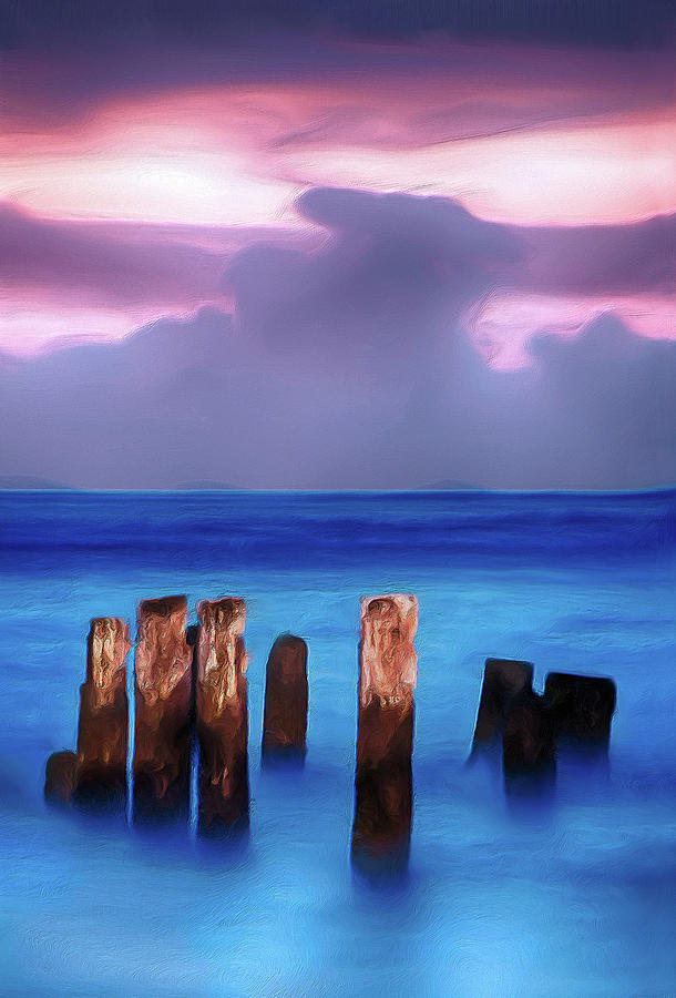 Lavender Sunrise on the Outer Banks AP Digital Art by Dan Carmichael