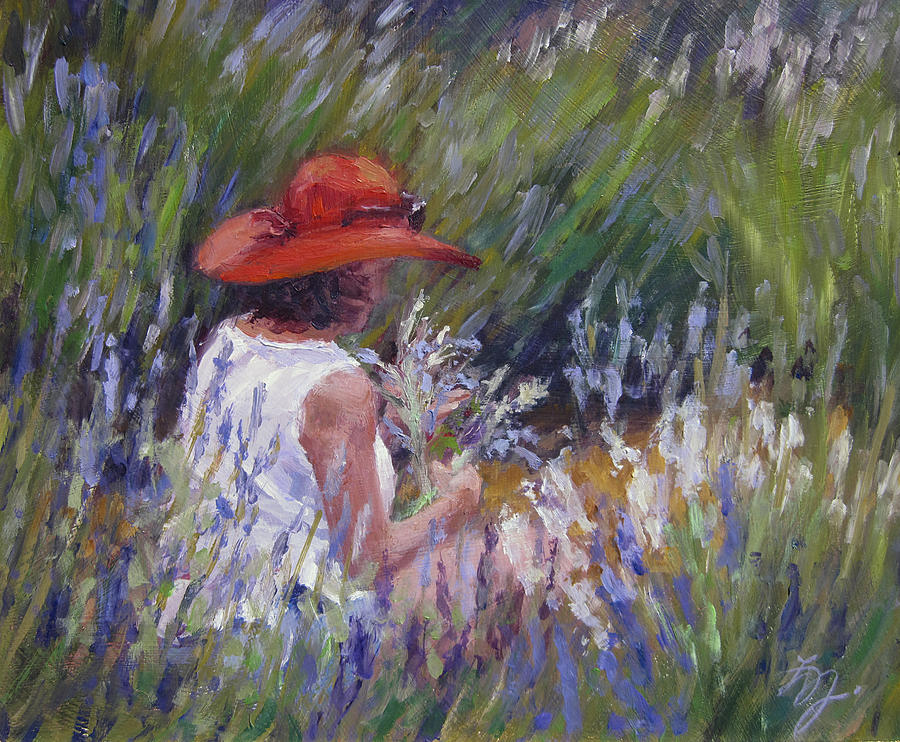Lavender Treasure Painting by L Diane Johnson