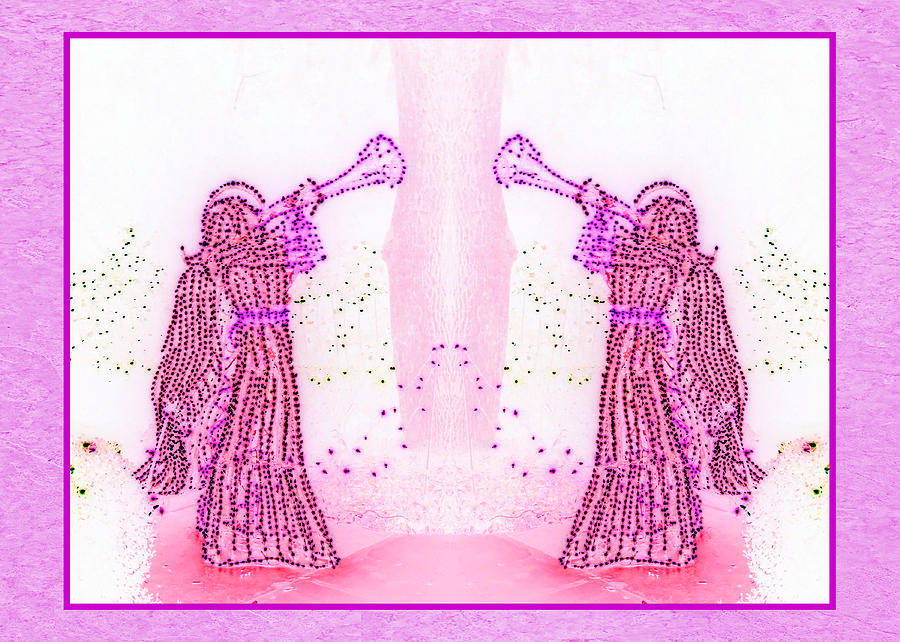 Angels Photograph - Lavender Trumpeting Angels by Marian Bell