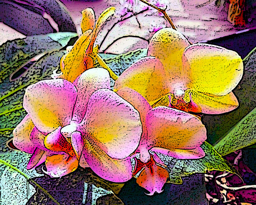 Lavender / Yellow  Digital Art by Don Wright