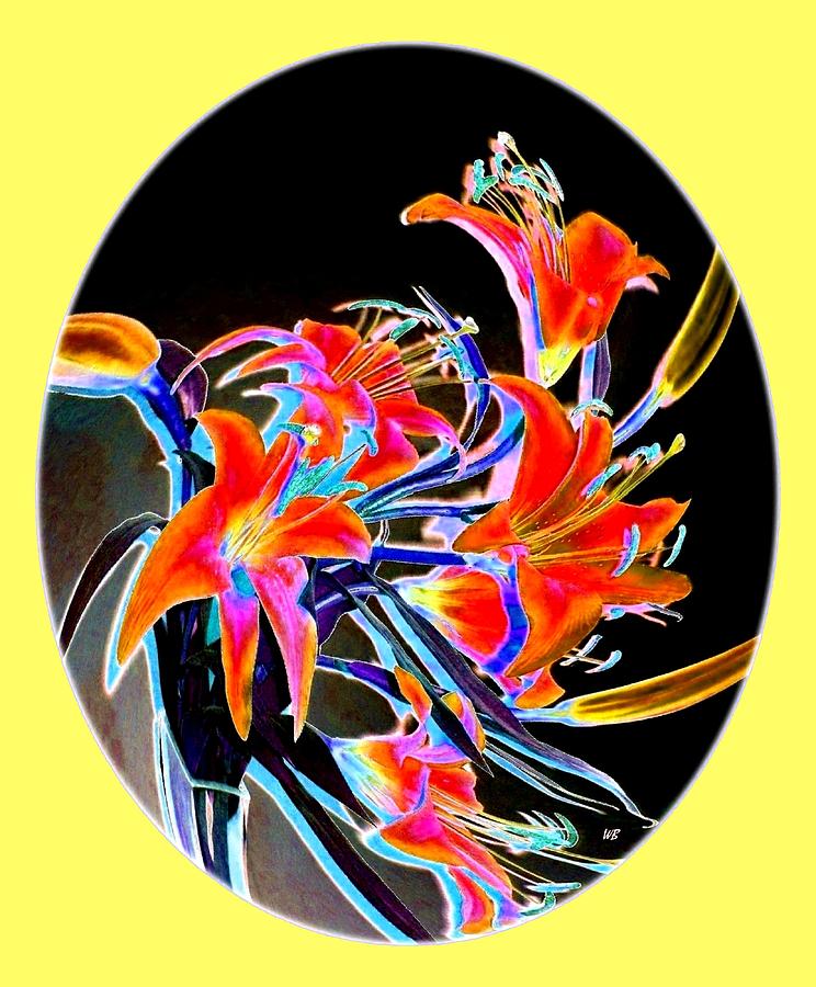 Lavish Lilies 2 Digital Art by Will Borden