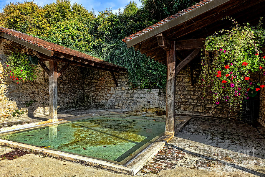 Lavoir with Flowers Photograph by Olivier Le Queinec