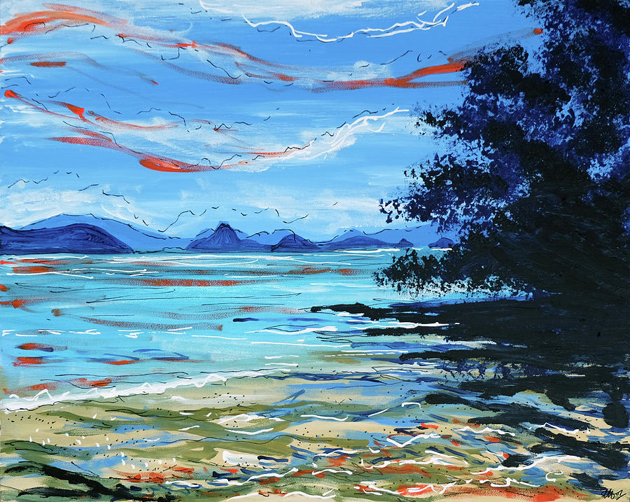 Lawa Island Painting by Laura Hol Art