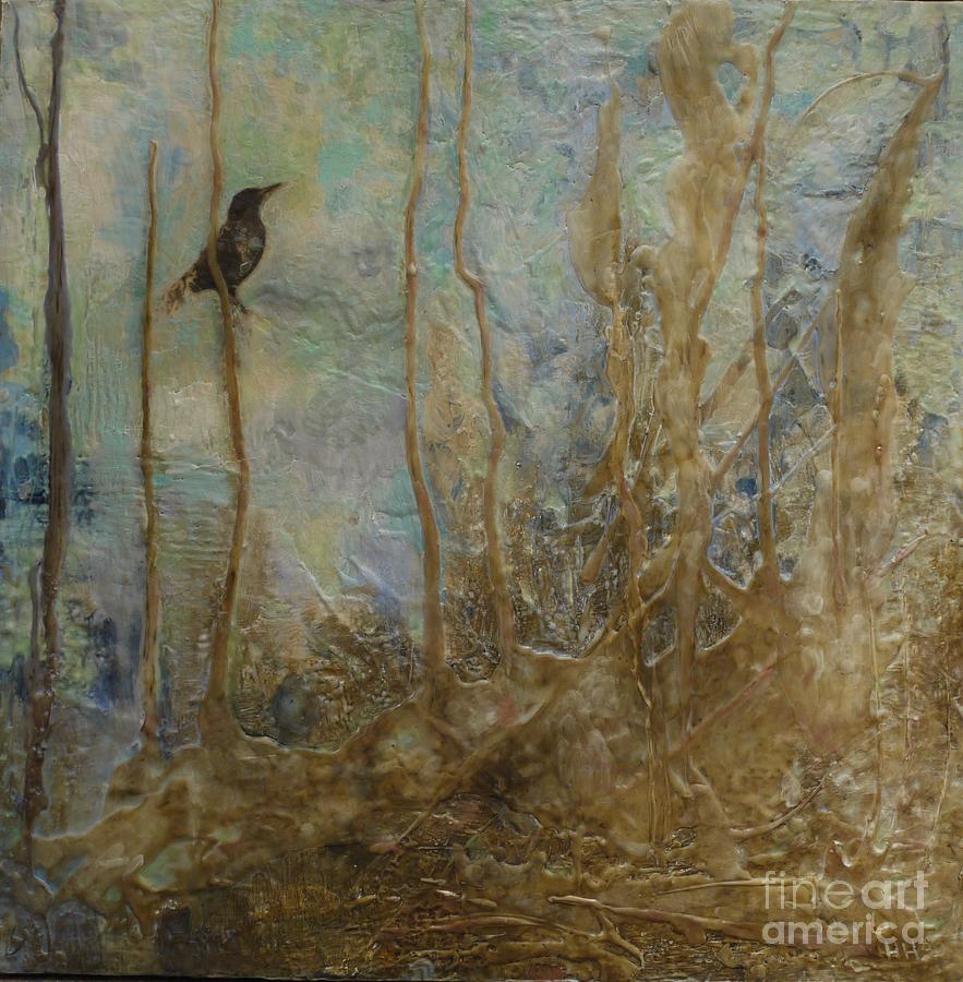Lawbird Painting by Heather Hennick