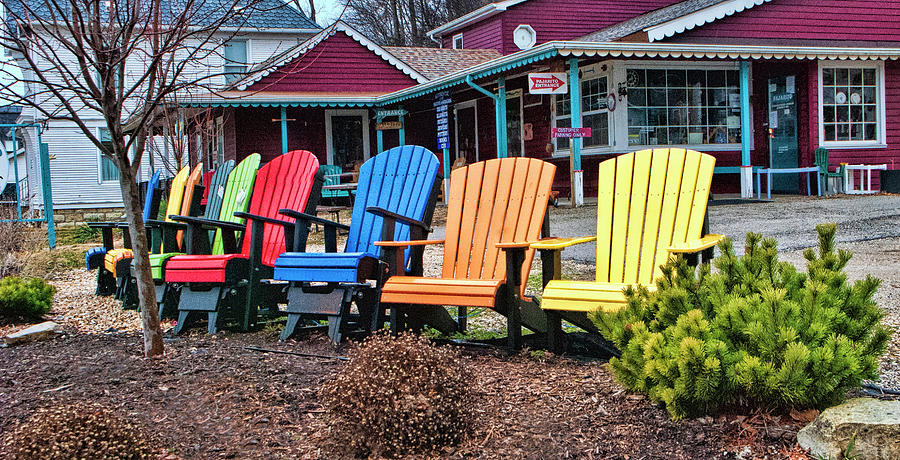 Lawn Chair Rainbow Photograph By Phyllis Taylor