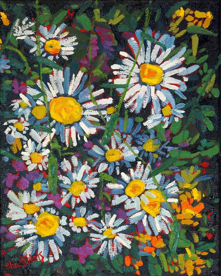 Daisy Painting - Lawn Ornaments by Phil Chadwick