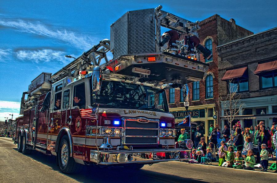 Lawrence Kansas Fire Truck Photograph by Tim McCullough