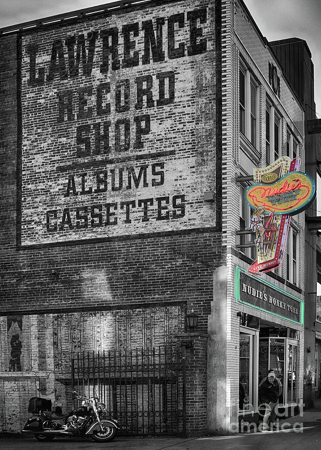 Broadway Photograph - Lawrence Record Shop by Tom Gari Gallery-Three-Photography