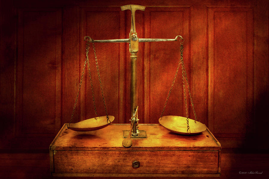 Lawyer - Unbalanced scale of justice Photograph by Mike Savad