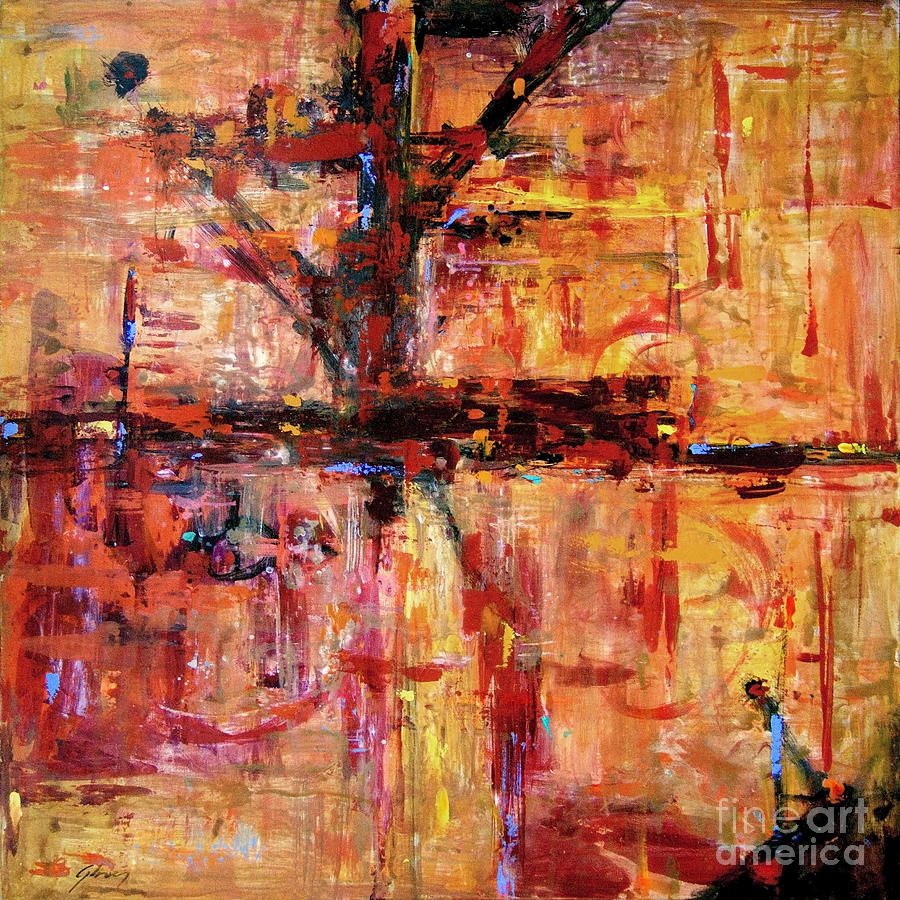 LAX Runway No. 2 Painting by David Lloyd Glover LAX Runway No. 2 Painting by David Lloyd Glover