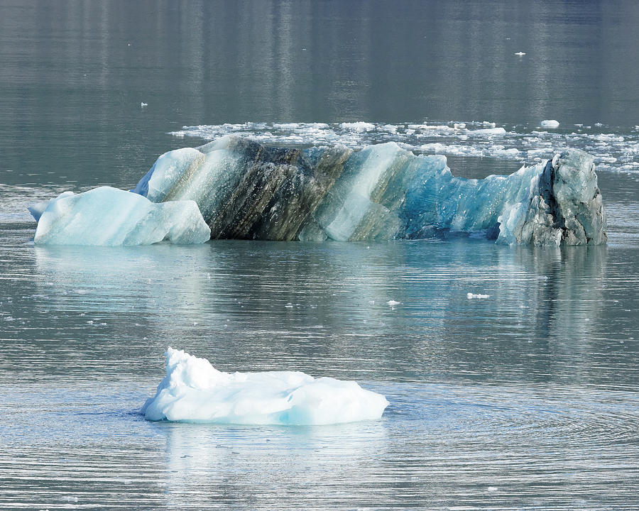 Layer Upon Layer -- Iceberg in Disenchantment Bay, Alaska Photograph by Darin Volpe