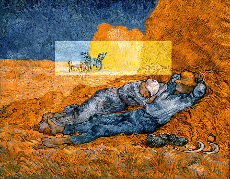 Layered 14 van Gogh Digital Art by David Bridburg