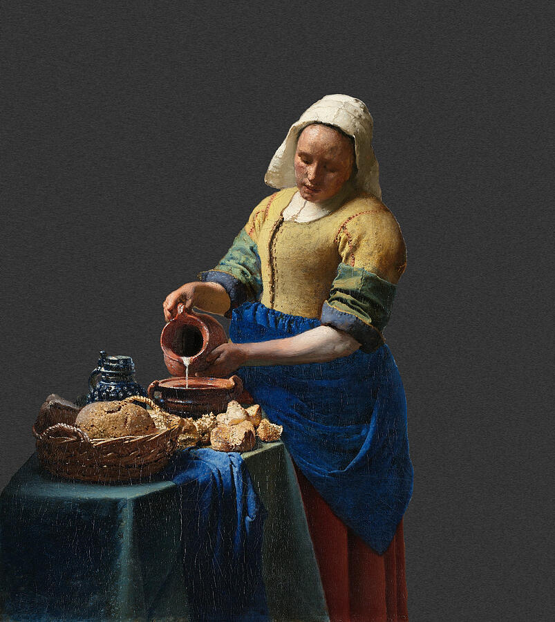 Layered 16 Vermeer Digital Art by David Bridburg