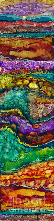 Layered Earth Painting by Alene Sirott-Cope