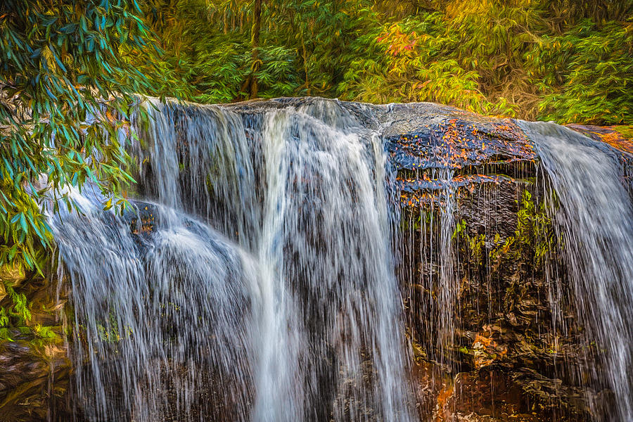 Layered Falls Photograph by John M Bailey