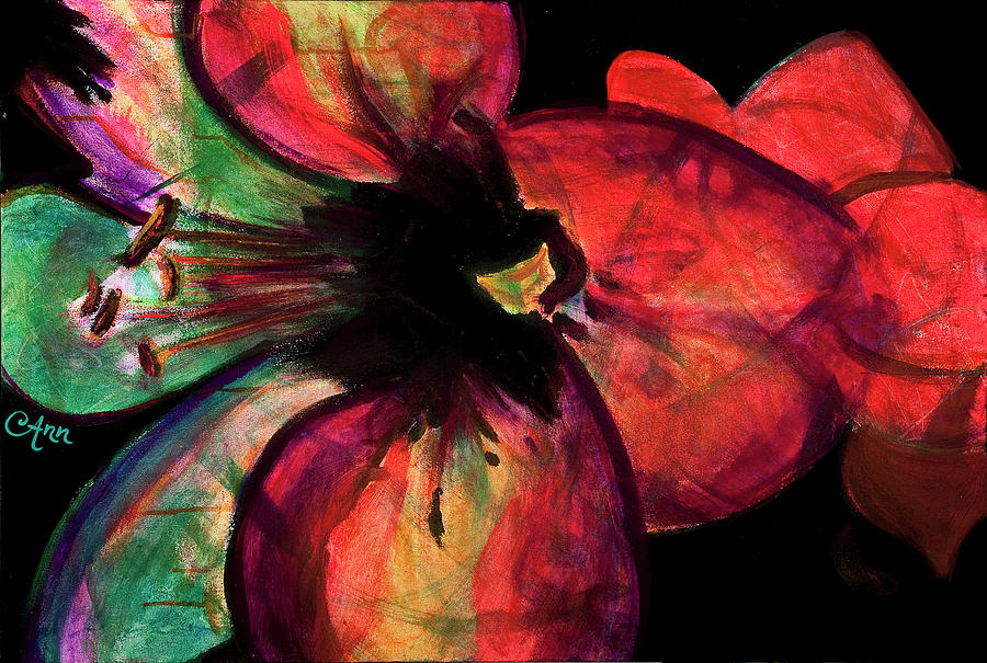 Layered Flower Painting