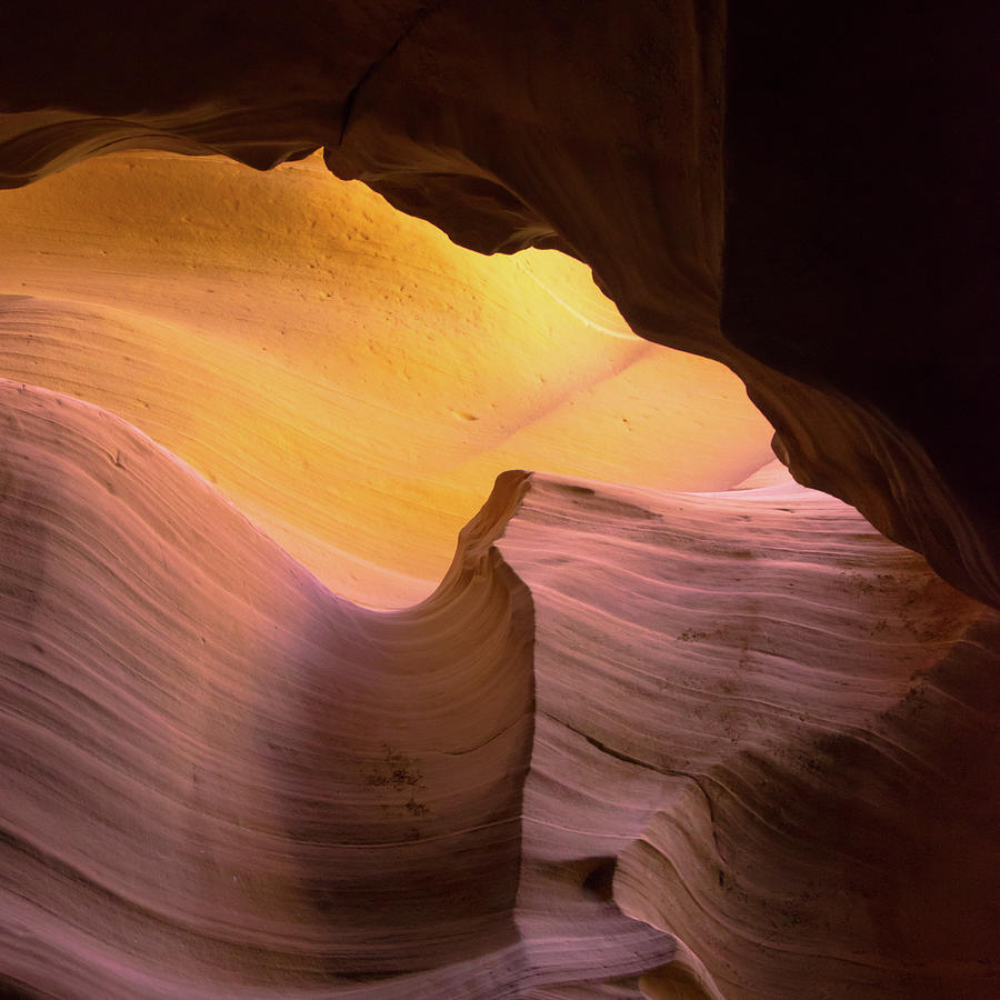 Antelope Canyon Photograph - Layered Shadows - Antelope Canyon by Gregory Ballos