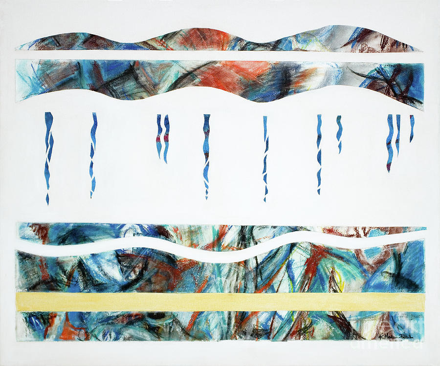 Layers, Beneath the surface, No.2 of 4  Mixed Media by Kerryn Madsen-Pietsch