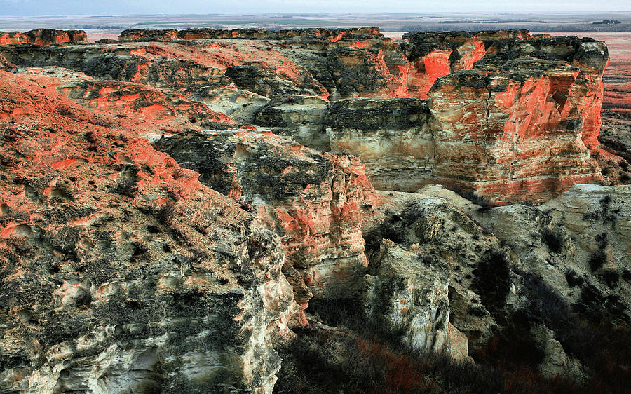Layers in the Kansas Badlands Photograph by JC Findley