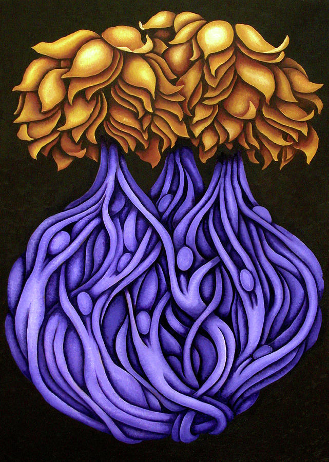 Purple Painting - Layers LXXVI by Diana Durr Purple Painting - Layers LXXVI by Diana Durr