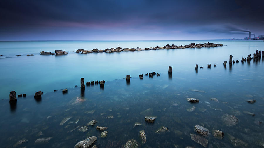 Lake Michigan Photograph - Layers of Blue by Josh Eral