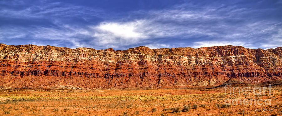 Layers Of Time Arizona Layered Panorama Grand Canyon National Park Butte Art Photograph by Reid Callaway