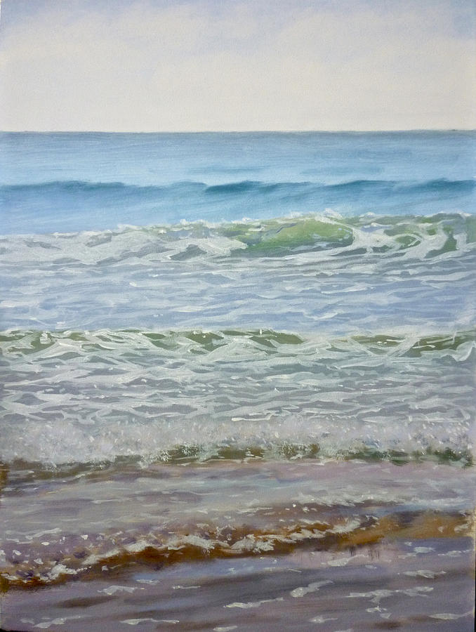 Layers of waves Painting by Ellen Paull