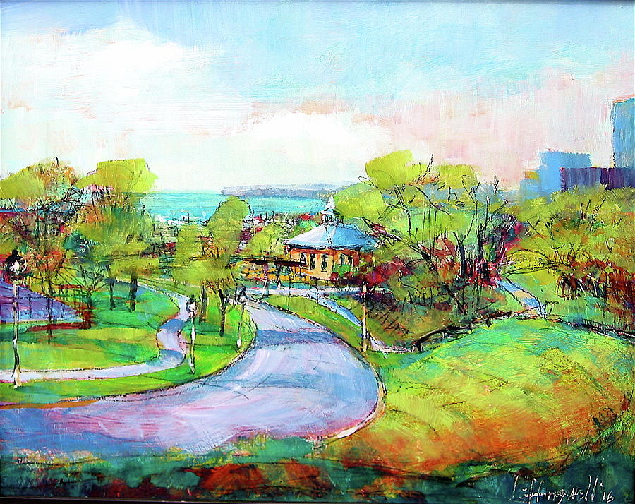 Layfayette Hill Painting by Les Leffingwell
