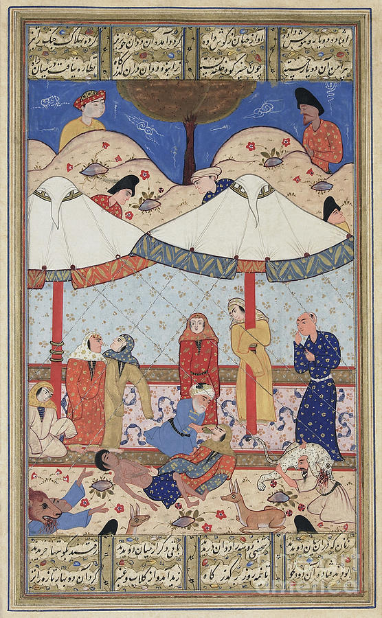 Layla and Majnun  Painting by Celestial Images