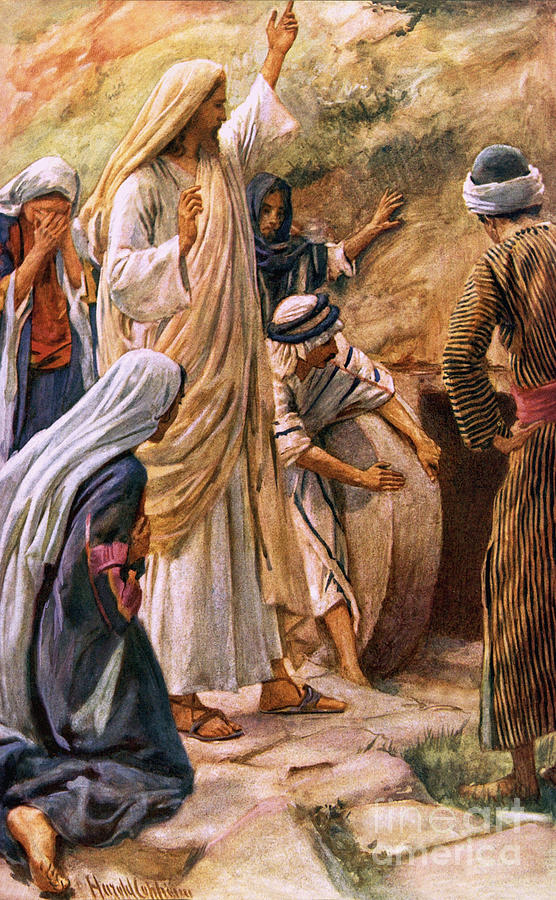 Jesus Christ Painting - Lazarus, come forth by Harold Copping