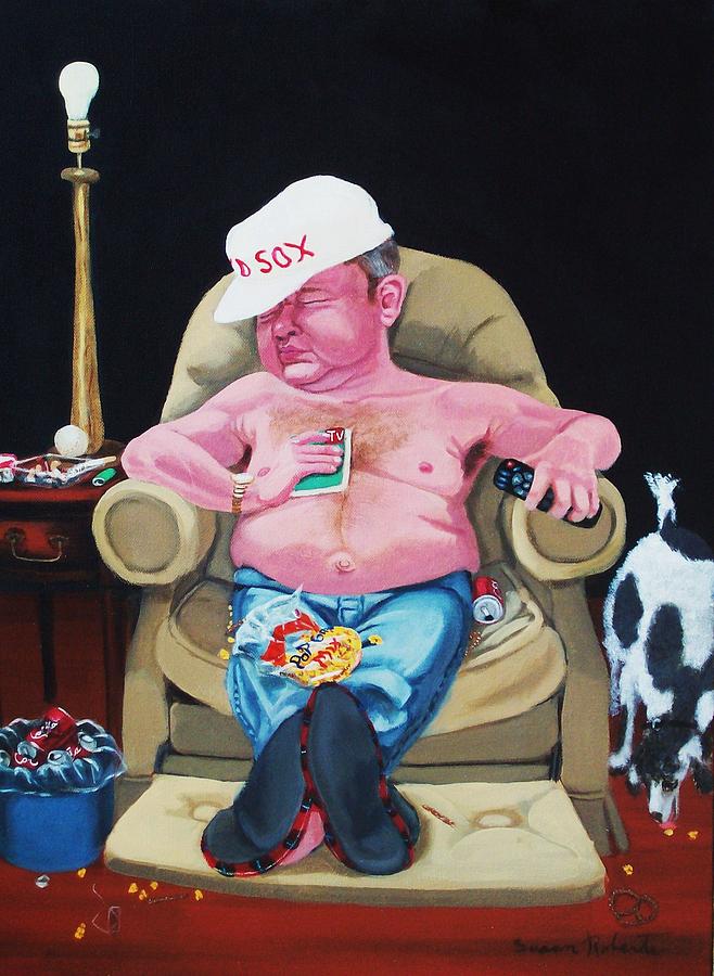 Lazy Boy Painting by Susan Roberts