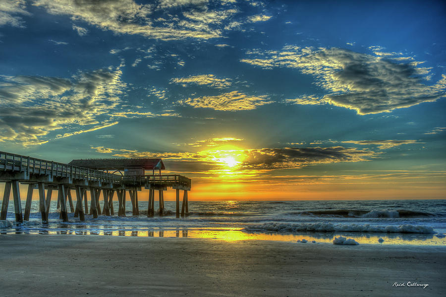 Lazy Days Of Summer Sunrise Tybee Island Pier Art Photograph by Reid ...