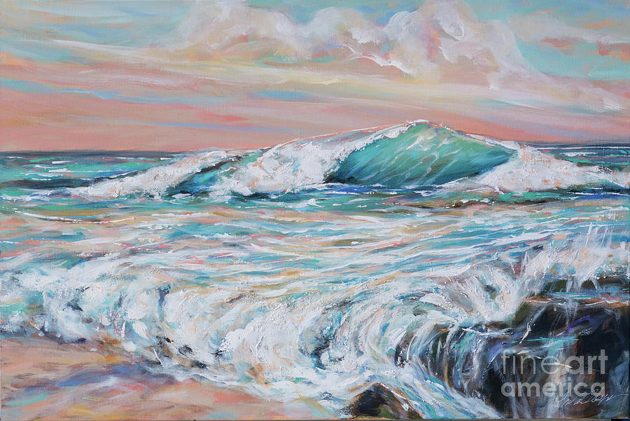 Lazy Surf Painting by Linda Olsen