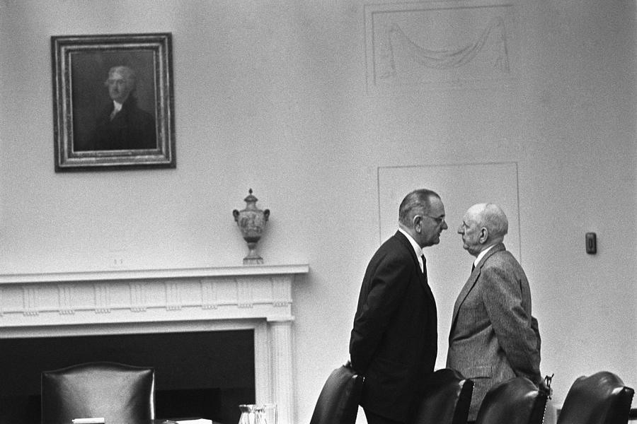 Lyndon Johnson Photograph - LBJ Giving The Treatment by War Is Hell Store
