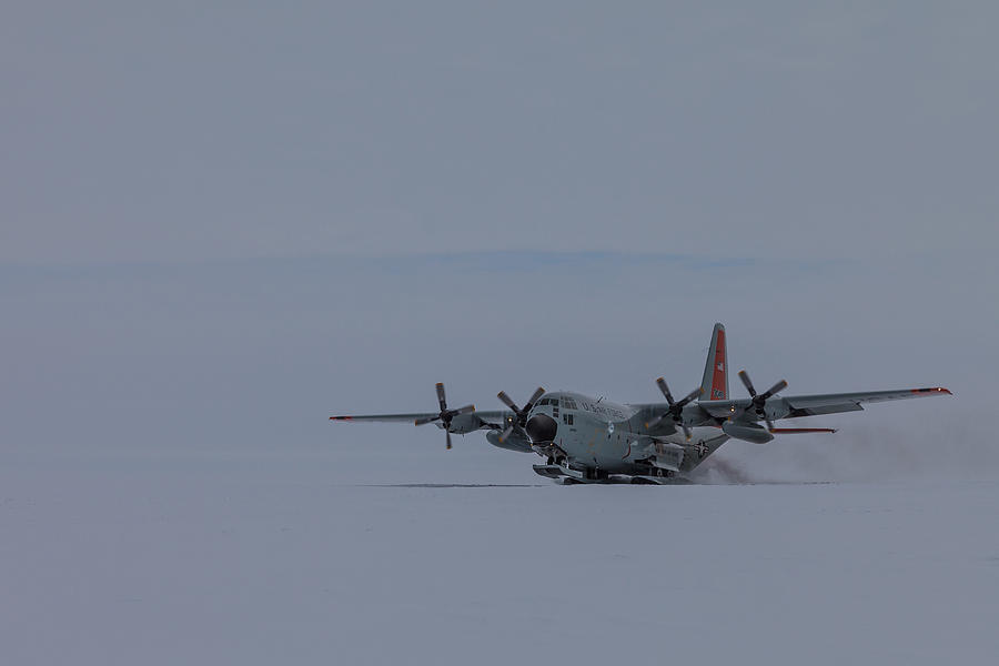 Lc-130 Hercules In Antarctica Photograph By Ben Adkison - Fine Art America