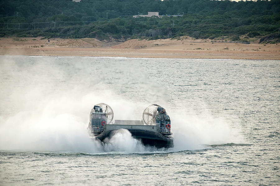 LCAC Afloat Photograph by Travis Rogers