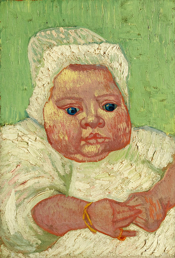 Le Bebe Marcelle Roulin Painting by Vincent van Gogh