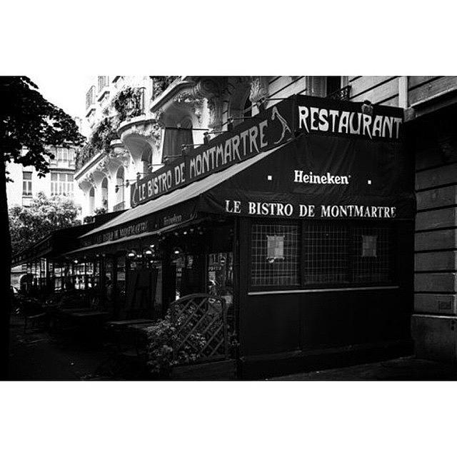 Holiday Photograph - Le Bistro De Montmartre
 #travel by Georgia Clare