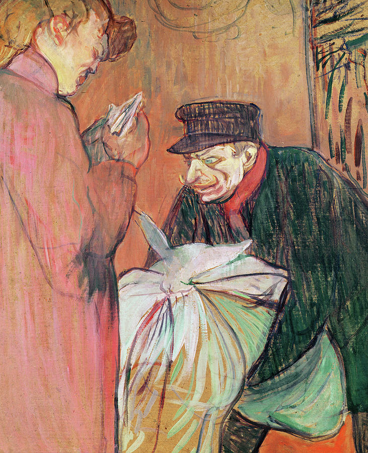 Le Blanchisseur de la Maison, 1894 Painting by Henri de Toulouse-Lautrec