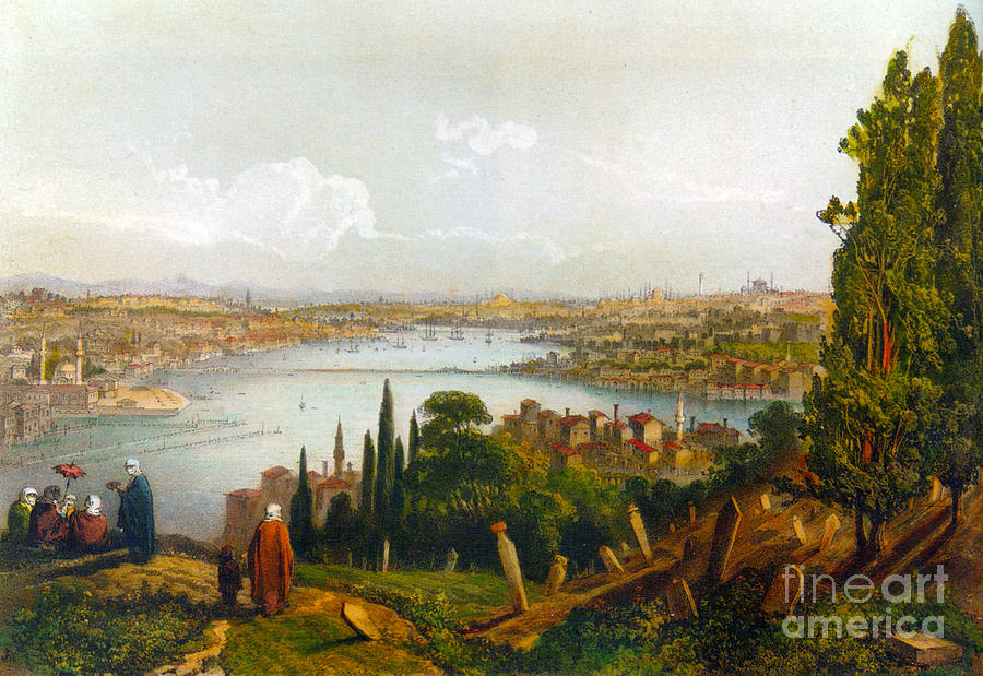 Le Bosphore , Golden Horn Istanbul Painting by Celestial Images