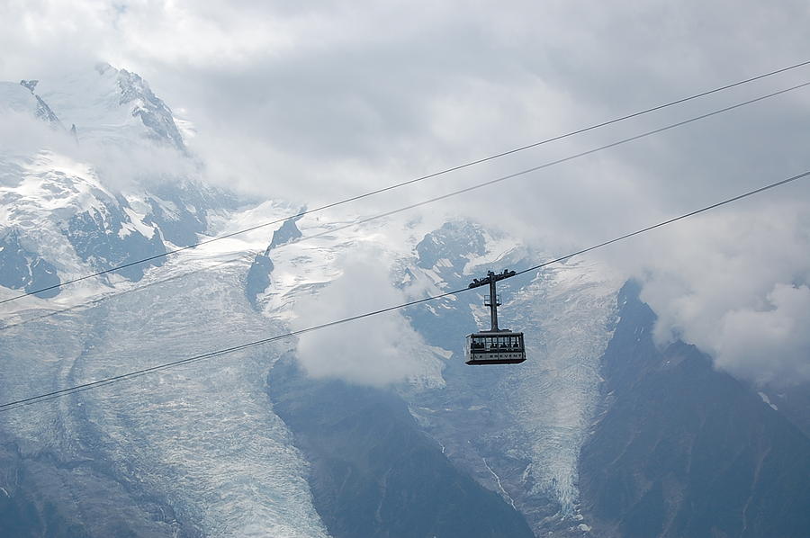 Le Brevent Tram at Mont Blanc Photograph by Leslie Thabes - Fine Art ...