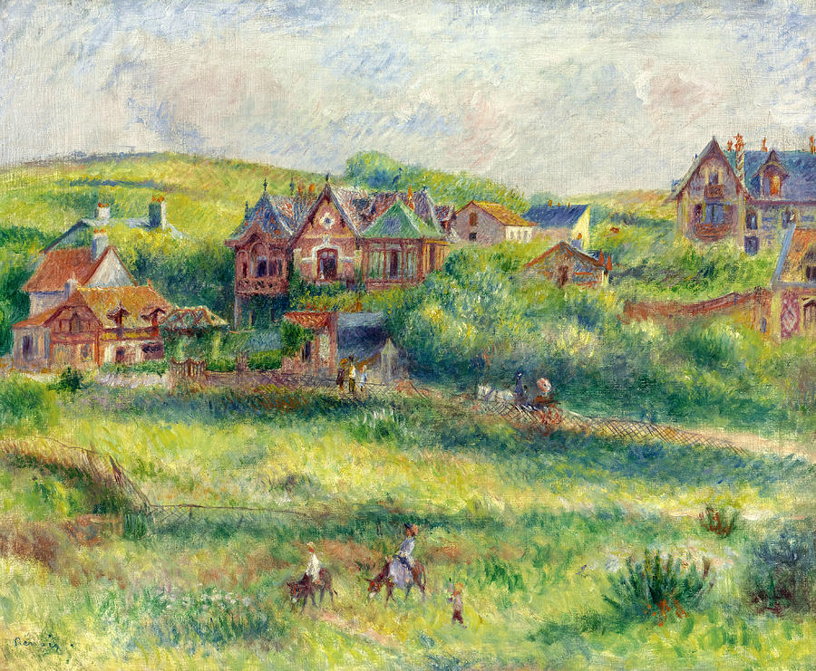 Le Chalet de Blanche Pierson a Pourville Painting by Pierre-Auguste Renoir