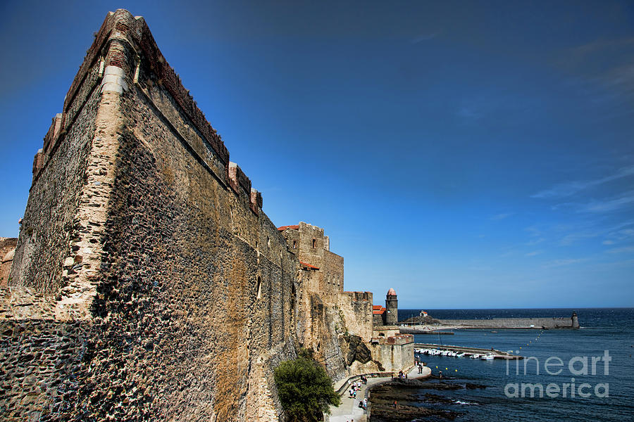 Le Chateau Royal Castle Collioure Photograph by Chuck Kuhn