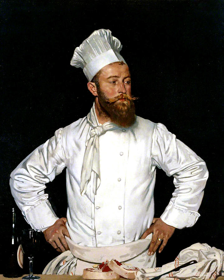 Le Chef de lHotel Chatham Painting by William Orpen